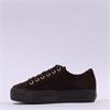 Paul Green Side Zip Platform Trainer - Chocolate Suede